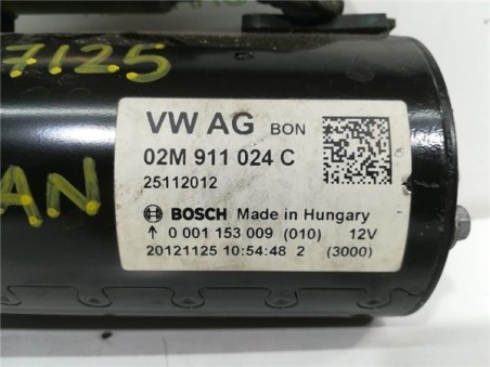 Motor Arranque Volkswagen Tiguan  2 0 TDI