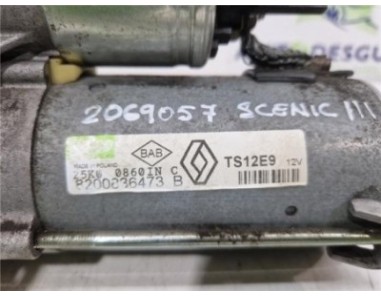 Motor Arranque Renault Scenic III  1 5 dCi