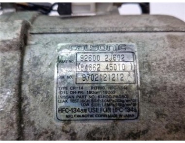 Compresor Aire Acondicionado Nissan PRIMERA BERLINA 2 0 Turbodiesel 