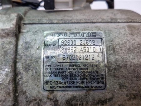 Compresor Aire Acondicionado Nissan PRIMERA BERLINA 2 0 Turbodiesel 