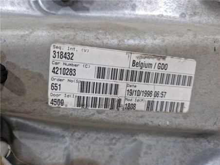 Elevalunas Electrico Trasero Derecho Volkswagen GOLF IV BERLINA 1 9 TDI 