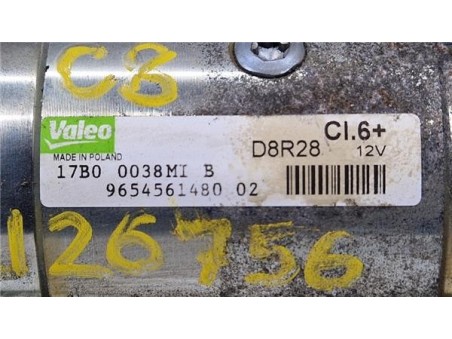 Motor Arranque Citroen C8  2 2 HDi 173 FAP Exclusive [2 2 Ltr  - 125 kW HDi FAP]