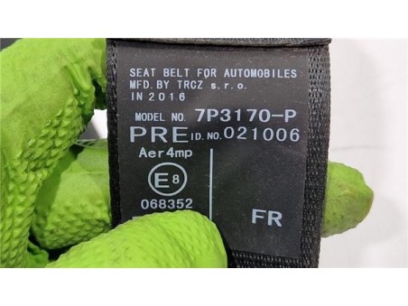 Cinturon Seguridad Delantero Derecho Toyota Auris  Híbrido Hybrid Active [Híbrido 100 kW ]