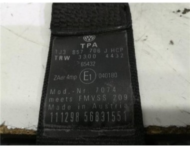 Cinturon Seguridad Delantero Derecho Volkswagen GOLF IV BERLINA 1 9 TDI 