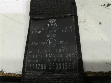 Cinturon Seguridad Delantero Derecho Volkswagen GOLF IV BERLINA 1 9 TDI 