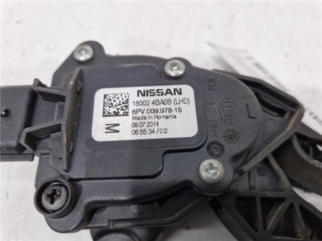 Potenciometro Pedal Gas Nissan Qashqai  1 5 360° [1 5 Ltr  - 81 kW Turbodiesel CAT]