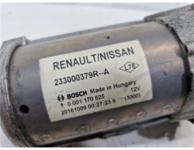 Motor Arranque Nissan Qashqai  1 5 Tekna Premium [1 5 Ltr  - 81 kW Turbodiesel CAT]