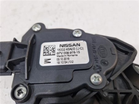 Potenciometro Pedal Gas Nissan Qashqai  1 5 Tekna Premium [1 5 Ltr  - 81 kW Turbodiesel CAT]