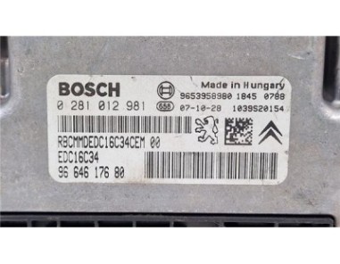 Centralita Citroen Grand C4 Picasso  1 6 Exclusive [1 6 Ltr  - 80 kW 16V HDi FAP]