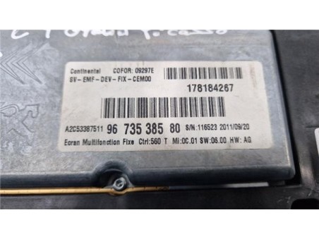 Cuadro Instrumentos Citroen Grand C4 Picasso  1 6 Avatar [1 6 Ltr  - 88 kW 16V]