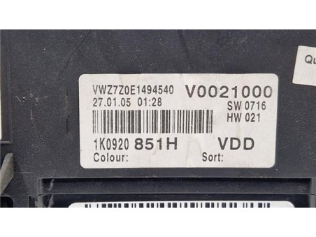 Cuadro Instrumentos Volkswagen Golf V  1 9 TDI