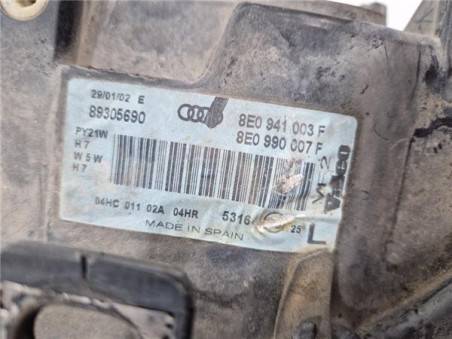 Faro Delantero Izquierdo Audi A4 Berlina  1 9 TDI  [1 9 Ltr  - 96 kW TDI]