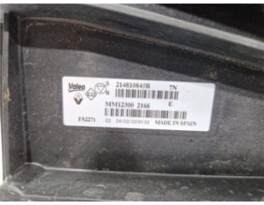 Electroventilador Renault Arkana  Híbrido R S  Line Fast Track [Híbrido 105 kW E-Tech ]