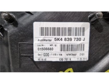 Elevalunas Electrico Trasero Derecho Volkswagen Golf VI  1 6 Advance [1 6 Ltr  - 77 kW TDI DPF]