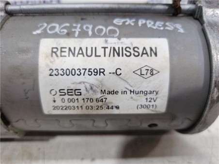 Motor Arranque Renault Express  1 5 Basis [1 5 Ltr  - 55 kW BLUE dCi Diesel FAP]