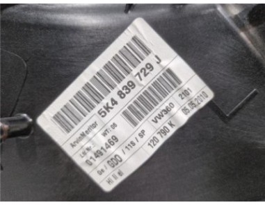 Elevalunas Electrico Trasero Izquierdo Volkswagen Golf VI  1 4 Advance [1 4 Ltr  - 90 kW 16V TSI ]