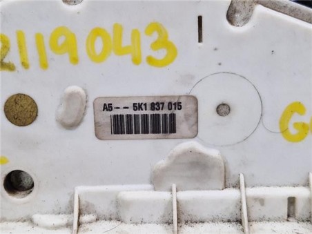 Cerradura Puerta Delantera Izquierda Volkswagen Golf VI  2 0 Advance [2 0 Ltr  - 103 kW TDI]