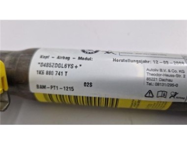 Airbag cortina delantero izquierdo Volkswagen Golf VI  2 0 Advance [2 0 Ltr  - 103 kW TDI]