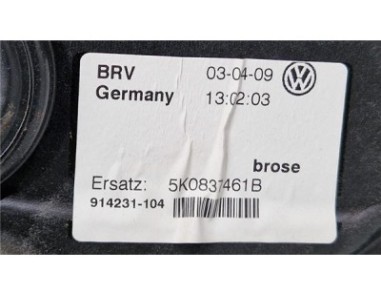 Elevalunas Electrico Delantero Izquierdo Volkswagen Golf VI  2 0 Advance [2 0 Ltr  - 81 kW TDI]