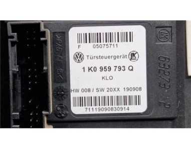 Elevalunas Electrico Delantero Izquierdo Volkswagen Golf VI  2 0 Advance [2 0 Ltr  - 81 kW TDI]