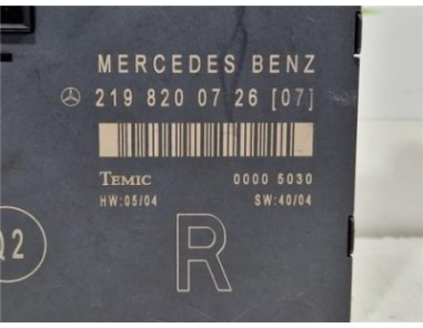 CENTRALITA CIERRE PUERTA DELANTERA DERECHA Mercedes-Benz CLS  3 0 CLS 320 / 350 CDI  [3 0 Ltr  - 165 kW CDI CAT]
