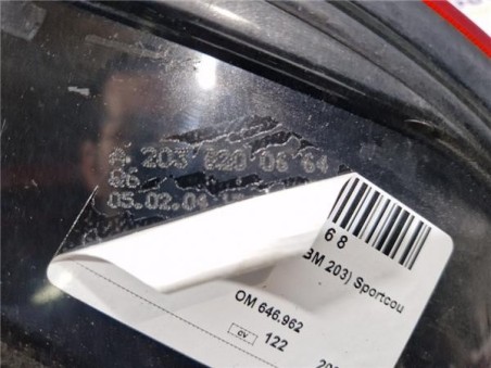 Piloto Trasero Derecho Mercedes-Benz Clase C  Sportcoupe  2 2 C 200 CDI  [2 2 Ltr  - 90 kW CDI CAT]