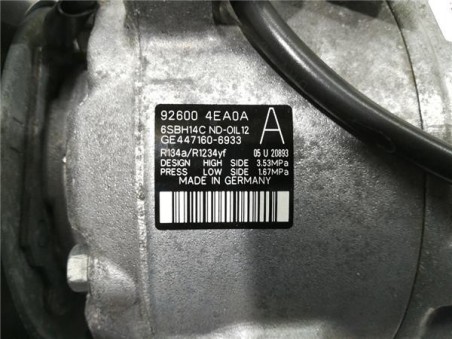 Compresor Aire Acondicionado Renault Kadjar  1 5 Business Edition [1 5 Ltr  - 81 kW dCi Diesel FAP Energy]