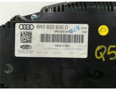 Cuadro Instrumentos Audi Q5  2 0 TDI  quattro [2 0 Ltr  - 125 kW 16V TDI]