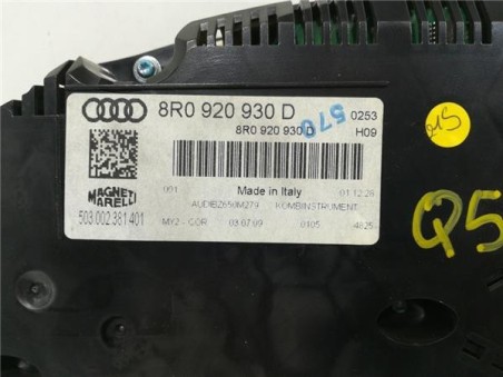 Cuadro Instrumentos Audi Q5  2 0 TDI  quattro [2 0 Ltr  - 125 kW 16V TDI]