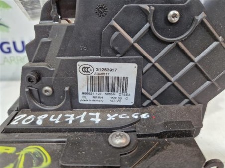 Cerradura Puerta Trasera Derecha Volvo XC60  2 0 Kinetic 2WD [2 0 Ltr  - 100 kW Diesel CAT ]