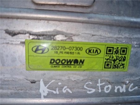 Intercooler Kia Stonic  1 0 Black Edition [1 0 Ltr  - 88 kW TGDI ]