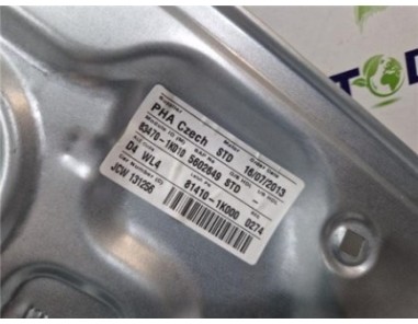 Elevalunas Electrico Trasero Derecho Hyundai ix20  1 6 Comfort [1 6 Ltr  - 85 kW CRDi CAT ]