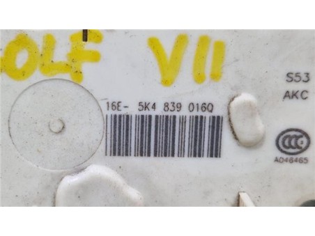 Cerradura Puerta Trasera Derecha Volkswagen Golf VII  1 6 Business BlueMotion Tech  [1 6 Ltr  - 77 kW TDI DPF]