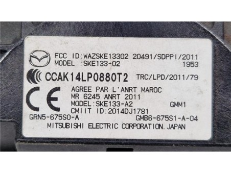 Mando Intermitencia Mazda 6 Berlina  2 2 Luxury [2 2 Ltr  - 129 kW Turbodiesel CAT]