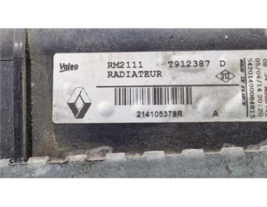 RADIADOR AGUA Renault MEGANE III Fastback  1 5 dCi