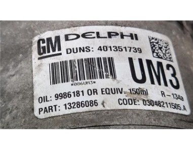 Compresor Aire Acondicionado Opel Astra H Berlina  1 7 CDTI