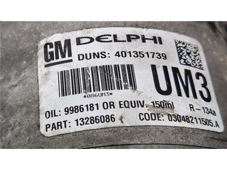 Compresor Aire Acondicionado Opel Astra H Berlina  1 7 CDTI