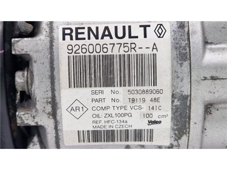 Compresor Aire Acondicionado Dacia Logan II  1 2 Ambiance [1 2 Ltr  - 55 kW 16V CAT]