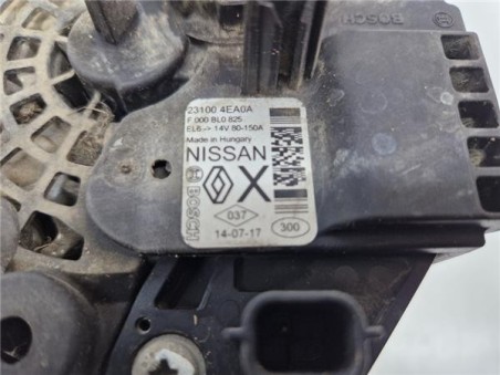 Alternador Nissan Qashqai  1 5 360° [1 5 Ltr  - 81 kW Turbodiesel CAT]