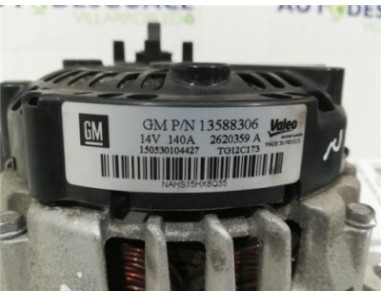Alternador Opel Astra J Berlina 5p  2 0 Cosmo [2 0 Ltr  - 118 kW 16V CDTI]