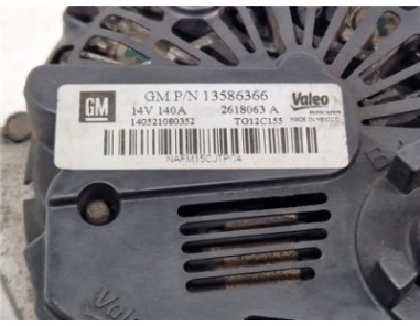 Alternador Opel Astra J Berlina 5p  1 6 Excellence [1 6 Ltr  - 81 kW CDTI DPF]