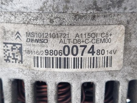 Alternador Citroen C3  1 2 Business [1 2 Ltr  - 60 kW 12V VTi / PureTech]