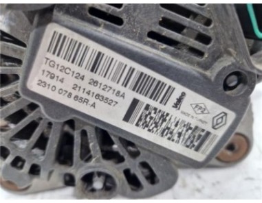Alternador Renault Captur I  1 5 Zen [1 5 Ltr  - 66 kW dCi Diesel FAP Energy]