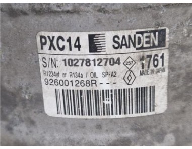 Compresor Aire Acondicionado Renault Megane IV Berlina 5P  1 2 Tech Road [1 2 Ltr  - 97 kW TCE Energy]