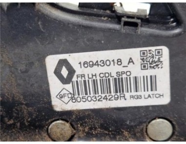 Cerradura Puerta Delantera Izquierda Renault Megane IV Berlina 5P  1 2 Tech Road [1 2 Ltr  - 97 kW TCE Energy]