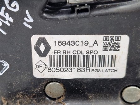 Cerradura Puerta Delantera Derecha Renault Megane IV Berlina 5P  1 2 Tech Road [1 2 Ltr  - 97 kW TCE Energy]