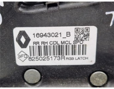 Cerradura Puerta Trasera Derecha Renault Megane IV Berlina 5P  1 2 Tech Road [1 2 Ltr  - 97 kW TCE Energy]