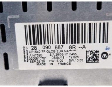 Mandos Climatizador Renault Megane IV Berlina 5P  1 2 Tech Road [1 2 Ltr  - 97 kW TCE Energy]