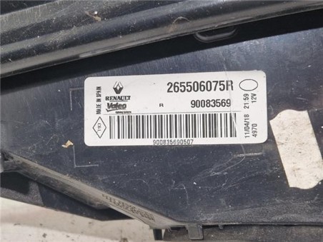 Piloto Porton Trasero Derecho Renault Megane IV Berlina 5P  1 2 Tech Road [1 2 Ltr  - 97 kW TCE Energy]