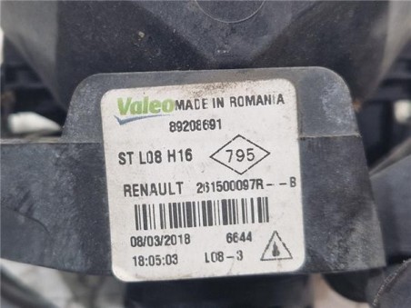 Faro Antiniebla Derecho Renault Megane IV Berlina 5P  1 2 Tech Road [1 2 Ltr  - 97 kW TCE Energy]